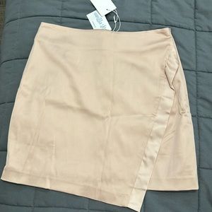 Pink satin mini skirt (Emory Park)